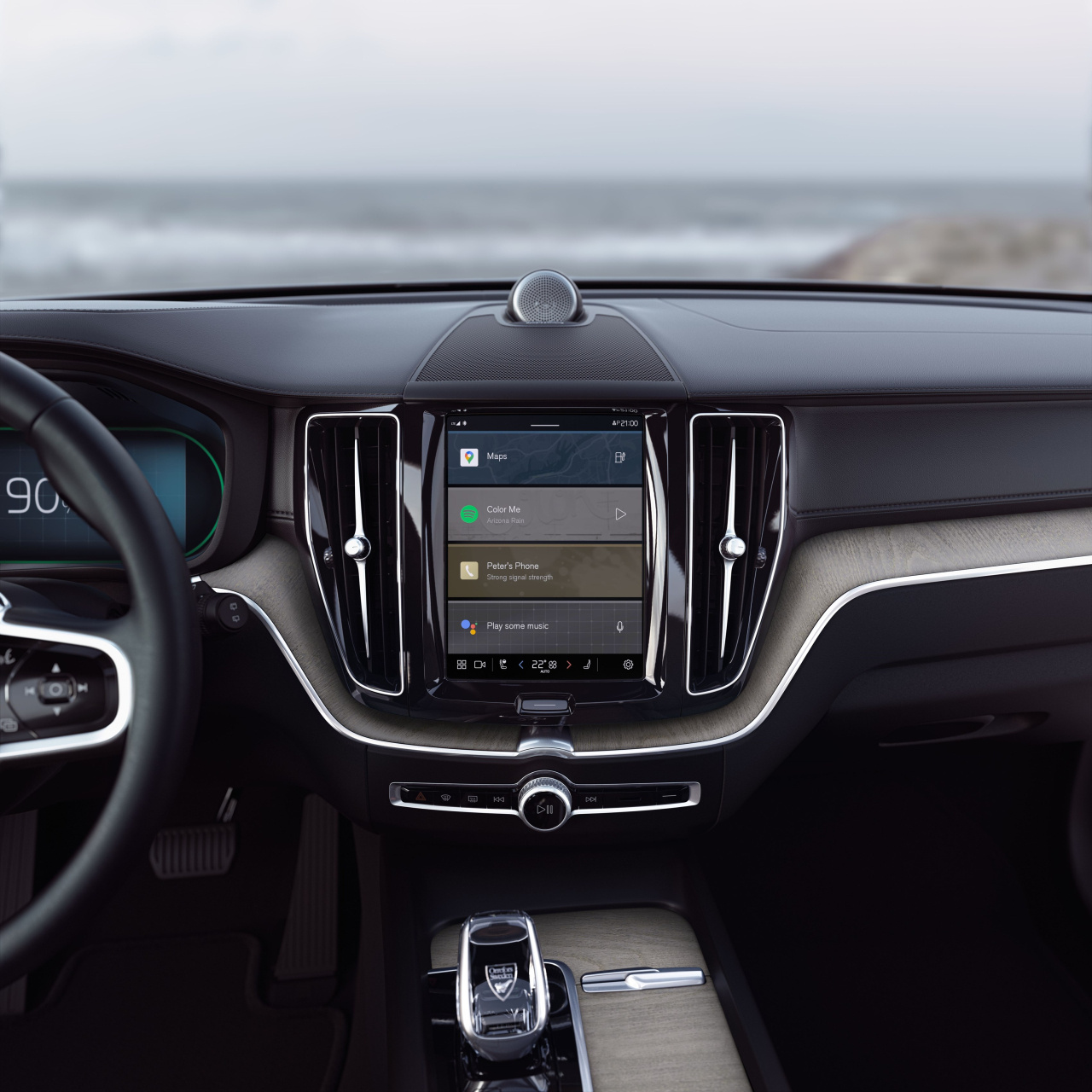 Na pokładzie Volvo XC60 mamy dostępny system Google fot: mat. prasowe