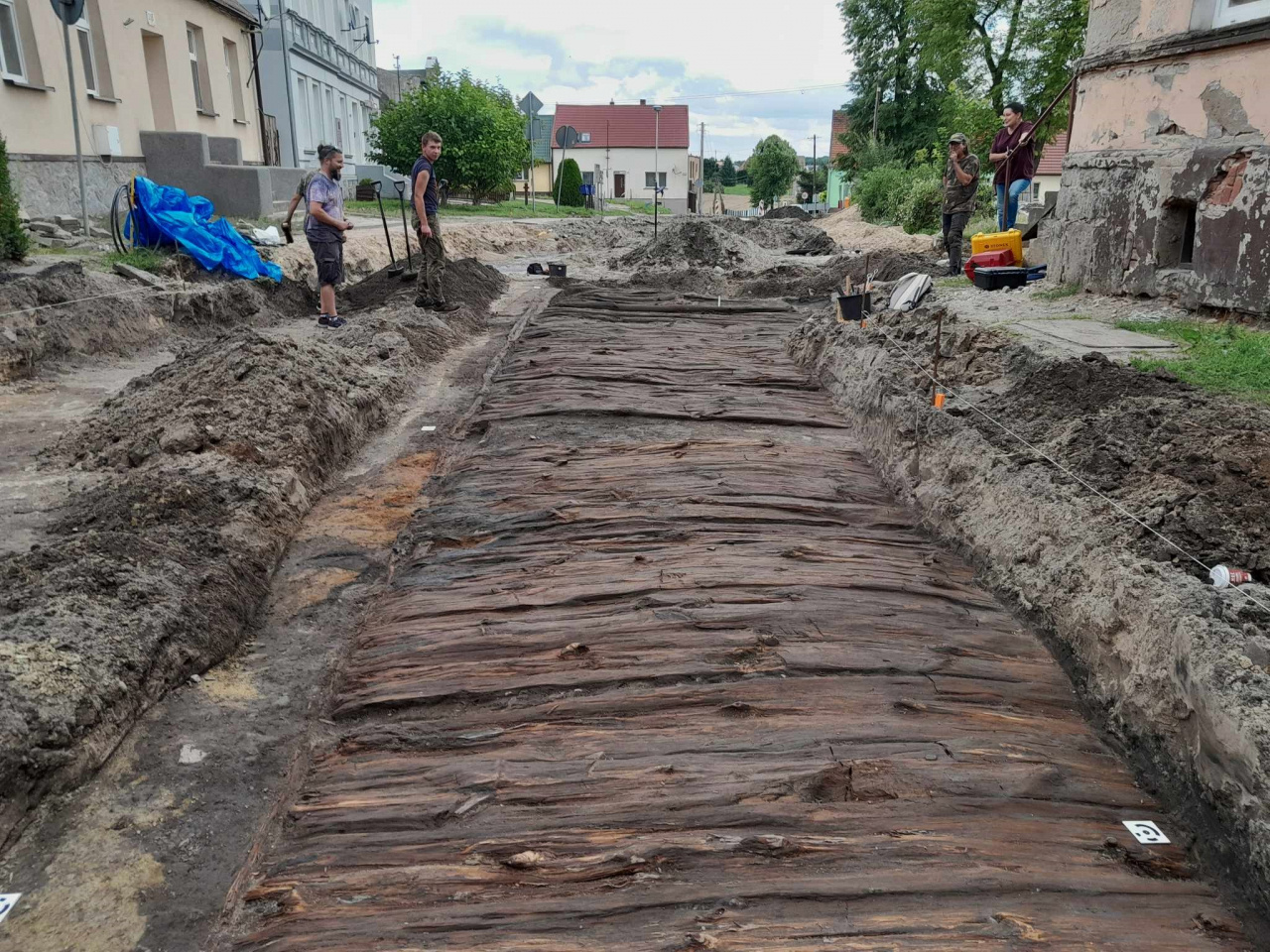 Średniowieczna droga w Łeknie