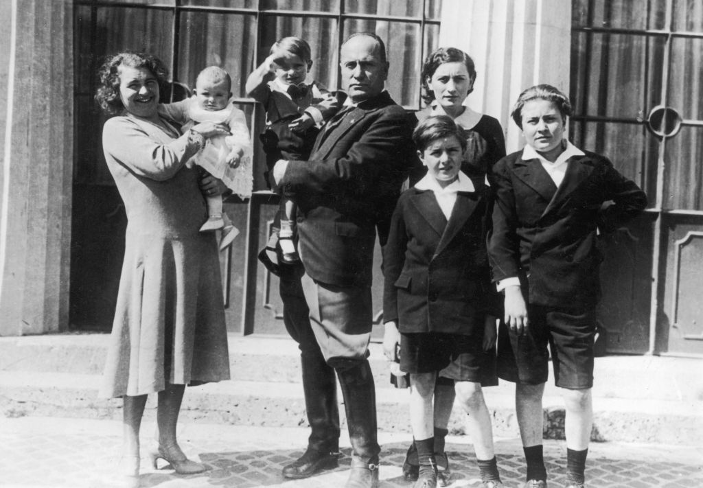 Mussolini z rodziną, fot: Getty Images