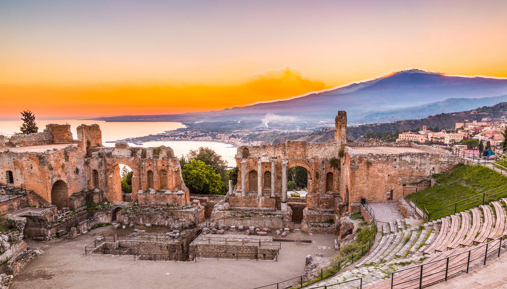 Grecki teatr w Taorminie na Sycylii