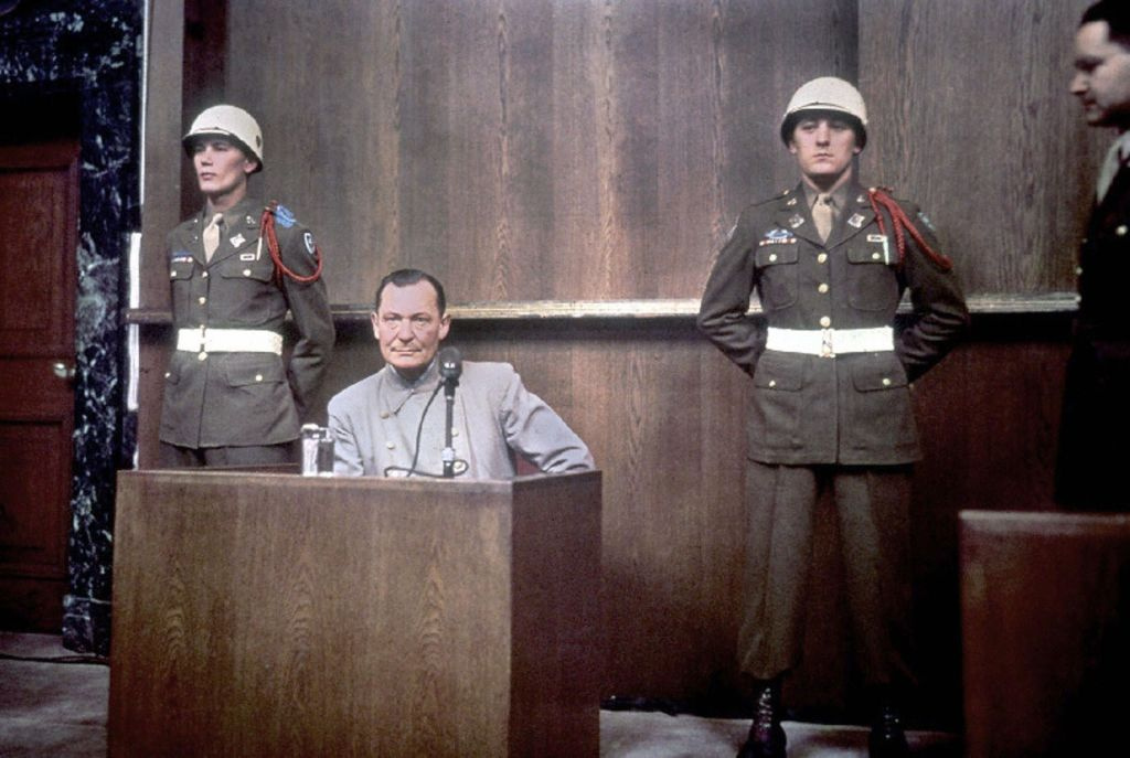 Hermann Göring podczas procesów w Norymberdze