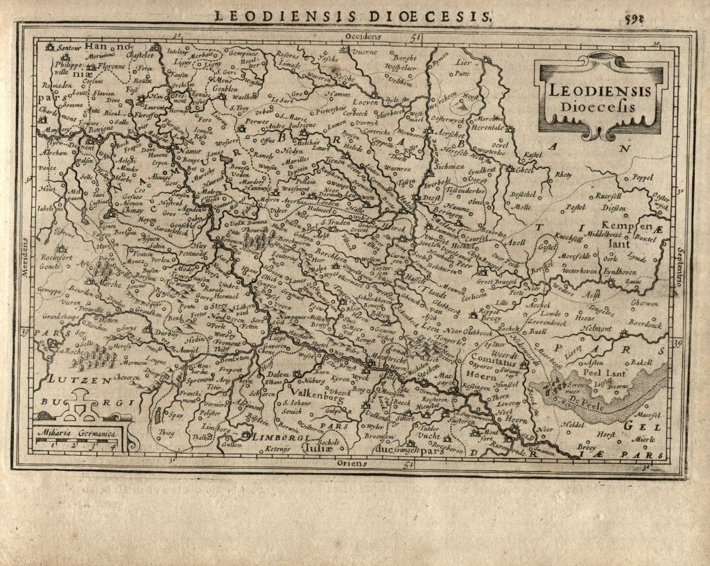 dawna mapa diecezji Liège