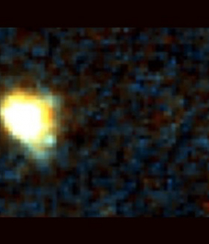 Supermasywna czarna dziura została wystrzelona z galaktyki. Na jej drodze zaczną powstawać nowe gwiazdy (fot. van Dokkum et al., arXiv, 2023)