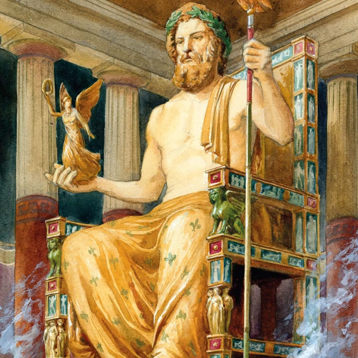 Posąg Zeusa w Olimpii. Zaginiony cud świata, który zainspirował niezliczone imitacje