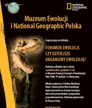 National Geographic Polska i Muzeum Ewolucji zapraszają na dyskusje panelowe pod hasłem „Zrozumieć historię przyrody” na temat ewolucji biologicznej.
