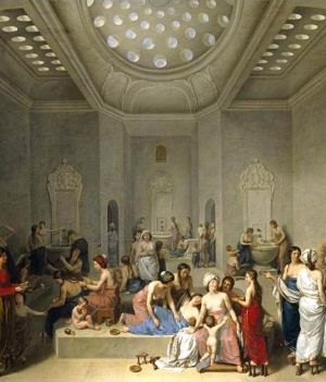 jean-jacques-francois-lebarrier-French-1738-1828-a-female-turkish-hammam