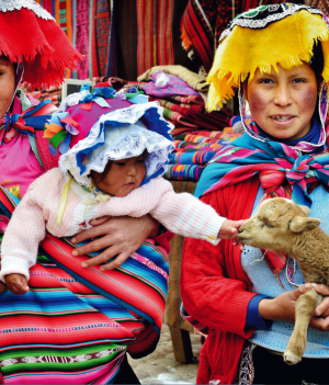 Peruwiańczycy uwielbiają kolorowe stroje.