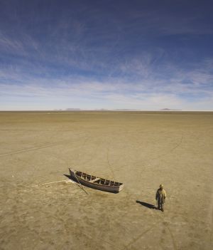 Ocieplenie klimatu przyczyniło się do wyschnięcia jeziora Poopó w Boliwii