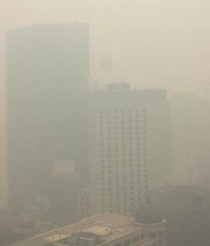 Jakość powietrza w Sydney jeszcze nigdy nie była tak zła (fot. Twitter/Climate and Health Alliance)