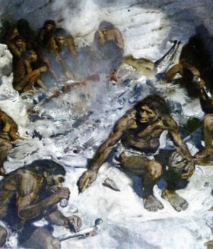 Neandertaczycy ilustracja fot. EAST NEWS/Leemage