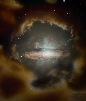Dysk Wolfe’a nie powinien istnieć. Niezwykła galaktyka zaprzecza wiedzy o kosmosie fot. NRAO/AUI/NSF