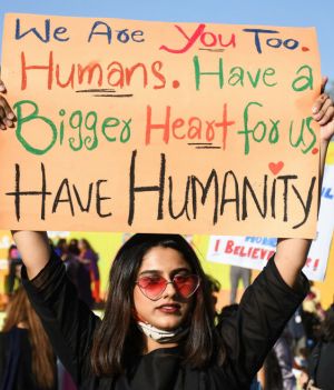 Marsze Kobiet w Karaczi, w Pakistanie, 8.03.2021 r.