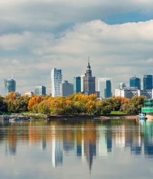 Największe miasta w Polsce. Na pierwszym miejscu znajduje się Warszawa (fot. Getty Images)