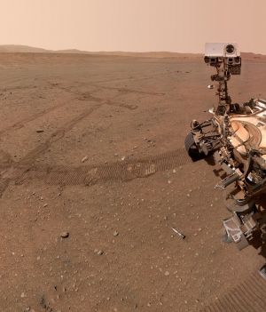 Łazik Perseverance założył pierwszy pozaziemski magazyn próbek. Jak trafią z Marsa na Ziemię? (fot. NASA/JPL-Caltech/MSSS)
