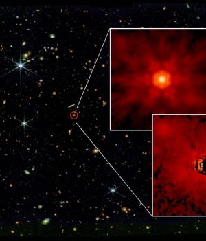 Udało się zarejestrować światło otaczające jedne z najstarszych kwazarów. Odsłoniło ono sekret czarnych dziur (fot. NASA)