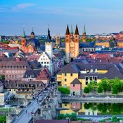 Würzburg – widok na Stare Miasto i katedrę św. Kiliana