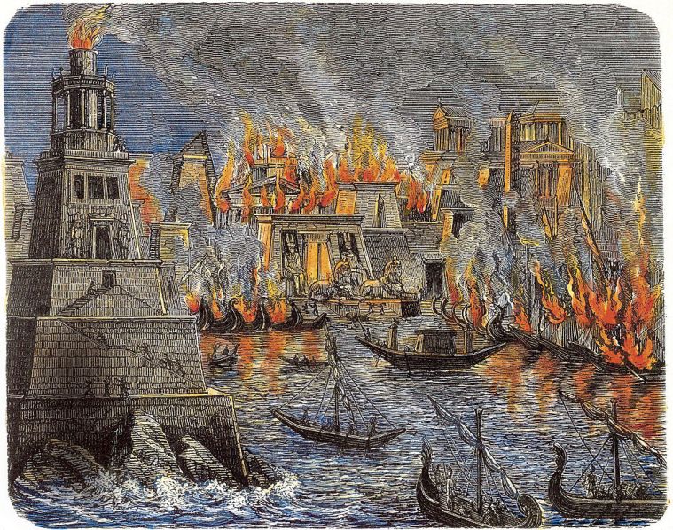 Spalenie Biblioteki Aleksandryjskiej 