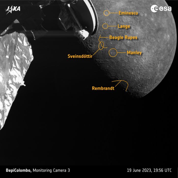 Merkury na zdjęciach z BepiColombo