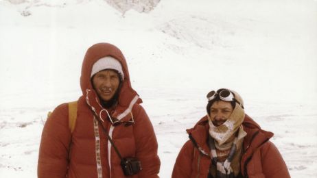 Zdjęcie z historycznej wyprawy na Everest zimą 1980 roku (fot. Fundacja Himalaizmu Polskiego im. Andrzeja Zawady)