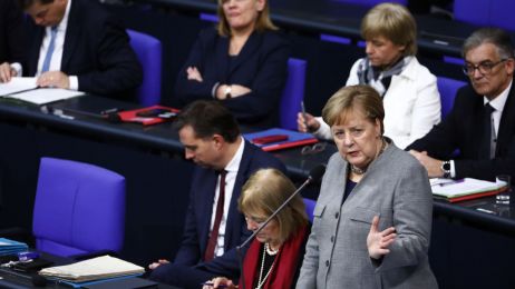 Angela Merkel poświęciła noworoczne orędzie zmianom klimatycznym (Photo by Michele Tantussi/Getty Images)