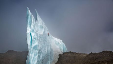 Ściana lodu na Kilimandżaro