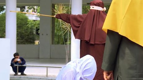 Pierwszy żeński oddział chłosty w Indonezji