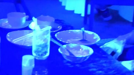 Eksperyment przeprowadzono z użyciem farby fluorescencyjnej (fot. za YouTube/ NHK WORLD-JAPAN)