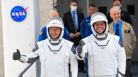 Załoga Space X: Doug Hurley (z lewej) i Bob Behnken fot. Getty Images