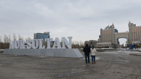 Nur Sultan, czyli Astana - stolica Kazachstanu  (Photo by Aliia Raimbekova/Anadolu Agency via Getty Images)