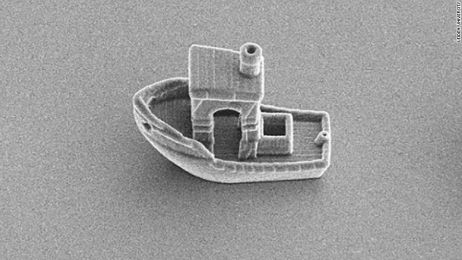 Łódka jest tak mała, że można zobaczyć ją jedynie pod mikroskopem (fot. Leiden University)