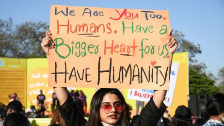 Marsze Kobiet w Karaczi, w Pakistanie, 8.03.2021 r.
