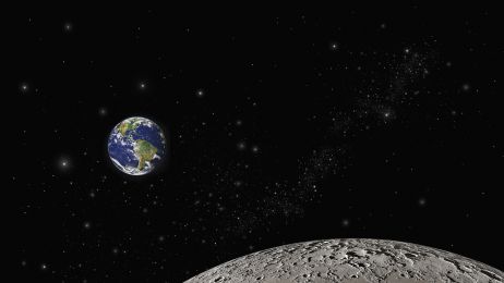 Ziemia i Księżyc w kosmosie