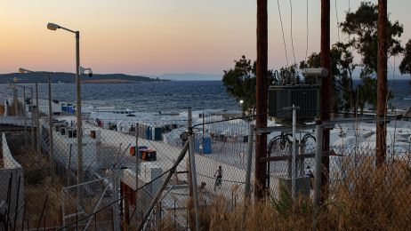 Obóz dla uchodźców na Lesbos