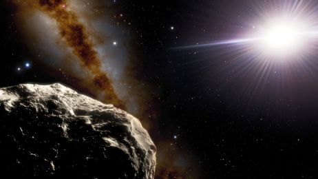 Planetoida trojańska Ziemi 2020 XL5 w wizji artystycznej (fot. NOIRLab/NSF/AURA/J. da Silva/Spaceengine)