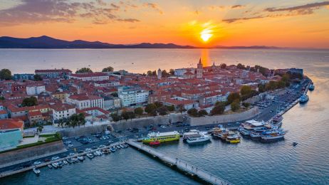 Zadar, zachód słońca