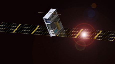 Rakieta SLS wyniesie na orbitę Księżyca satelity badawcze. Będą szukać księżycowej wody (fot. Morehead State University)