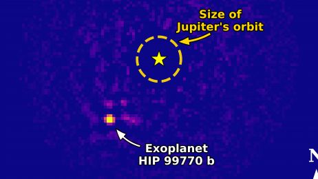 To się zdarza bardzo rzadko. Mamy bezpośredni obraz planety z innego układu gwiezdnego (fot. T. Currie/Subaru Telescope, UTSA)