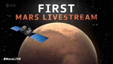 To miał być pierwszy streaming live z Marsa, ale przerwał go deszcz. Mars Express obchodzi 20. urodziny (fot. ESA)