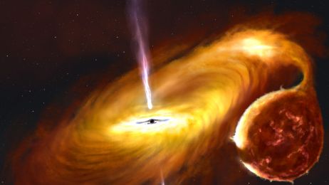 Zakrzywiony dysk wokół czarnej dziury. To nietypowe zjawisko zaobserwowano dzięki amatorom (ryc. John Paice)