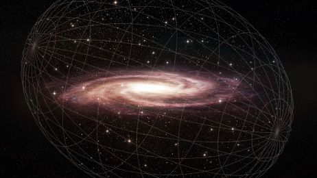 Czy w centrum Drogi Mlecznej jest ogromny bąbel ciemnej materii? To on może odpowiadać za jej dziwny kształt (ryc. Melissa Weiss/Center for Astrophysics | Harvard & Smithsonian)