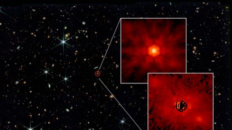 Udało się zarejestrować światło otaczające jedne z najstarszych kwazarów. Odsłoniło ono sekret czarnych dziur (fot. NASA)