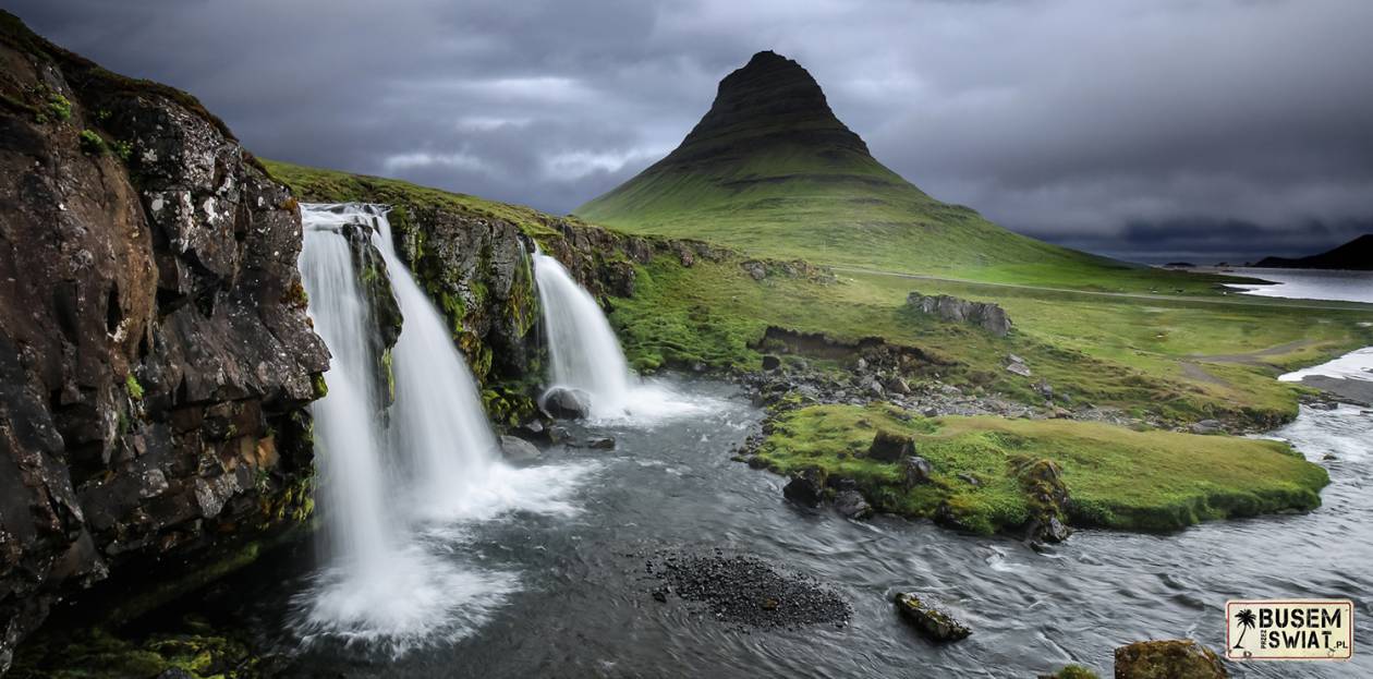 Jeden z najsłynniejszych wodospadów na Islandii