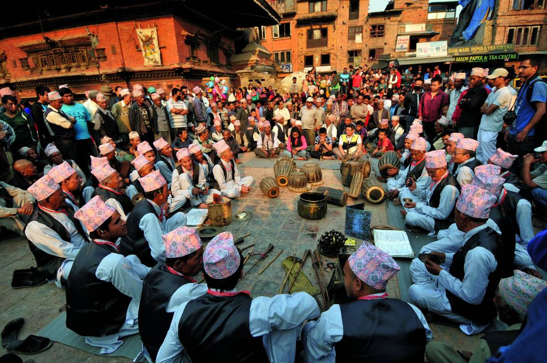 Obchody hinduistycznego święta Bisket Jatra