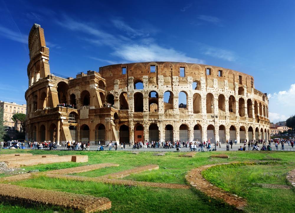 Rzymskie Koloseum i watykańska Kaplica Sykstyńska