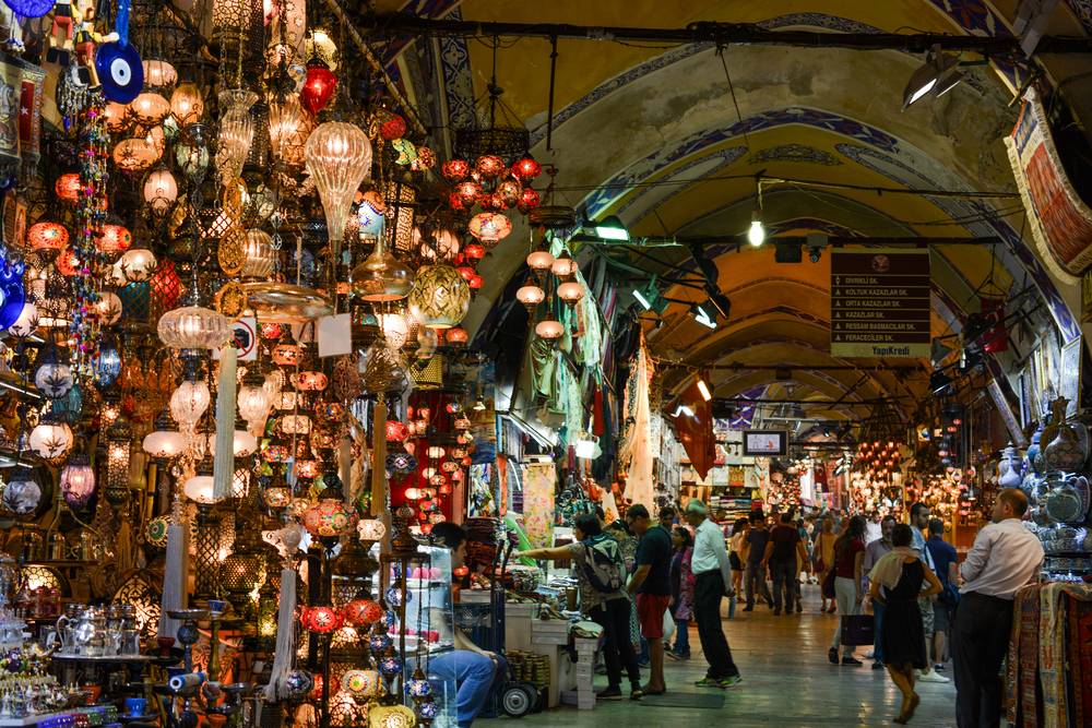Wielki Bazar to jeden z największych obiektów tego typu nie tylko w Turcji