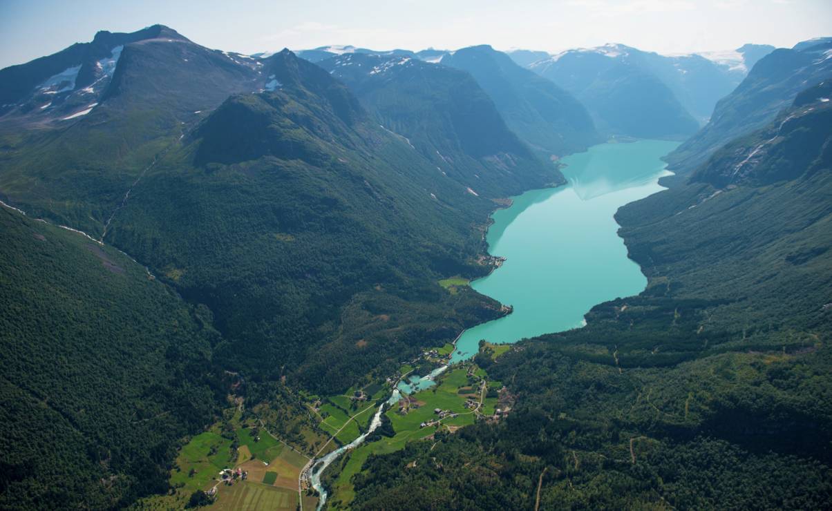Jezioro Lovatnet, Nordfjord