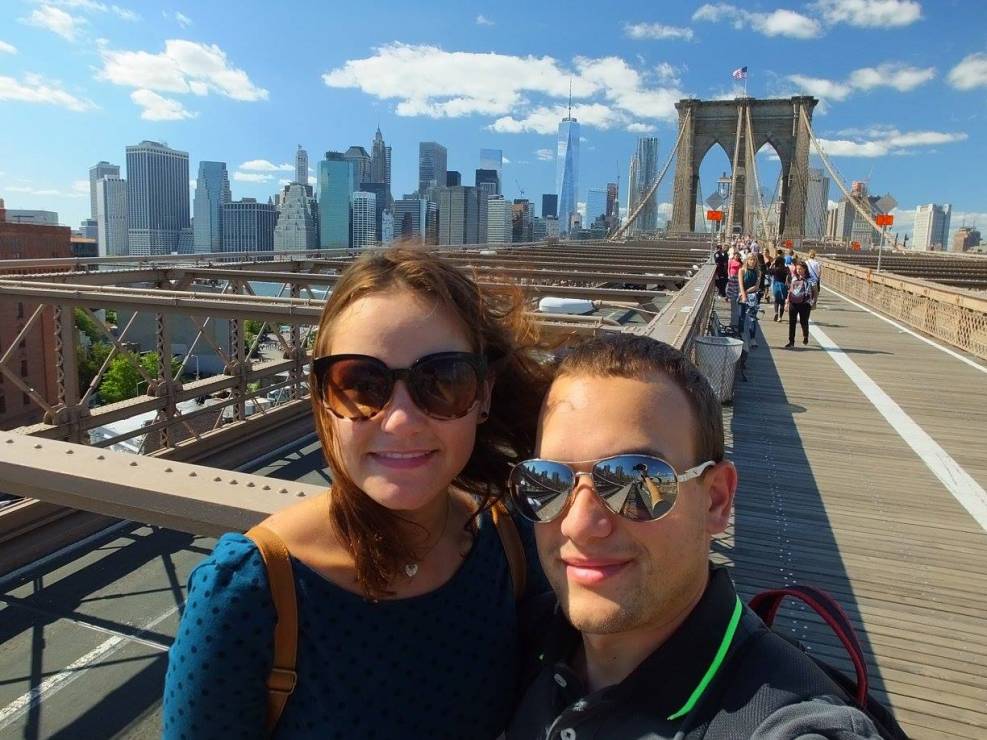 Miłość w podróży. Brooklyn Bridge, Nowy Jork