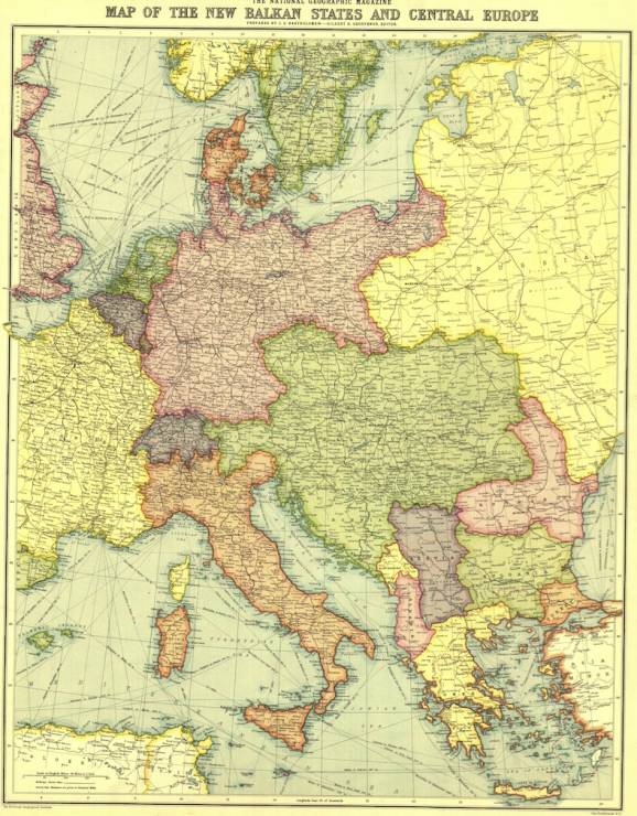 1914 nowe państwa na Bałkanach i w Europie Środkowej