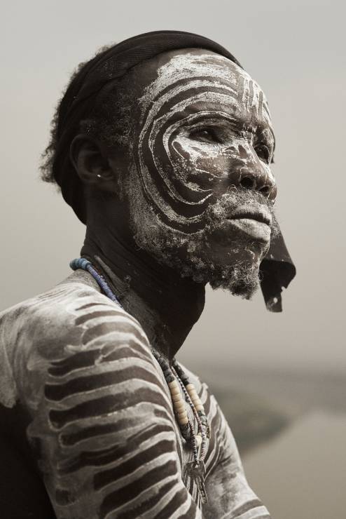 Plemię Karo z doliny Omo w Etiopii.