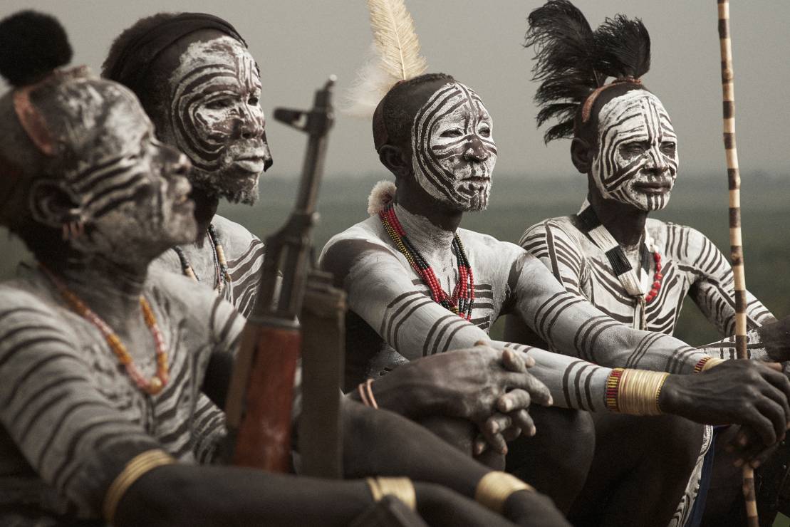 Plemię Karo z doliny Omo w Etiopii.